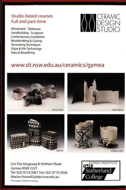 The Journal of Australian Ceramics Vol 49 No 3 November 2010