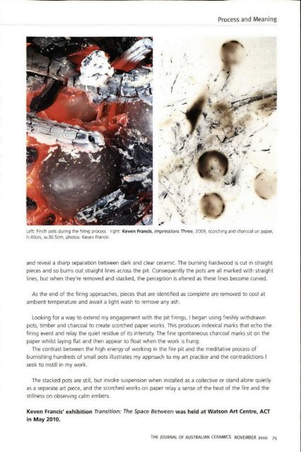 The Journal of Australian Ceramics Vol 49 No 3 November 2010