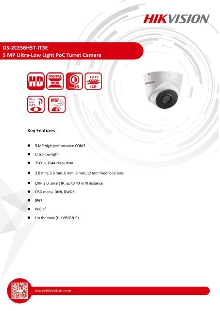 DS-2CE56H5T-IT3E(3.6mm)