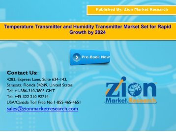 Global Temperature Transmitter and Humidity Transmitter Market, 2016–2024