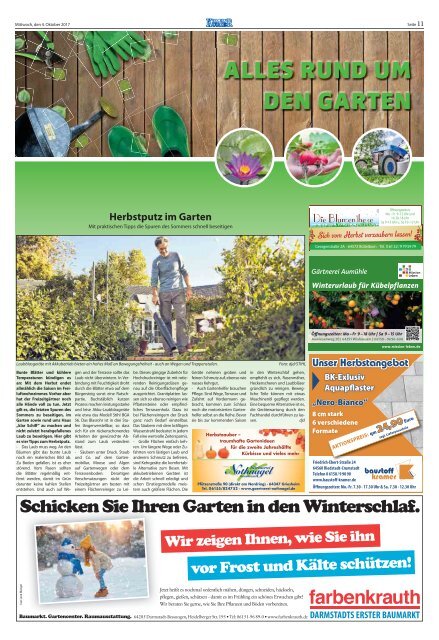 Wochen-Kurier 40/2017 - Lokalzeitung für Weiterstadt und Büttelborn