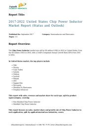 2017-2022 United States Chip Power Inductor Market Report (Status and Outlook)