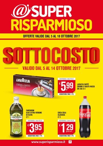 Volantino dal 5 al 18 Ottobre 2017