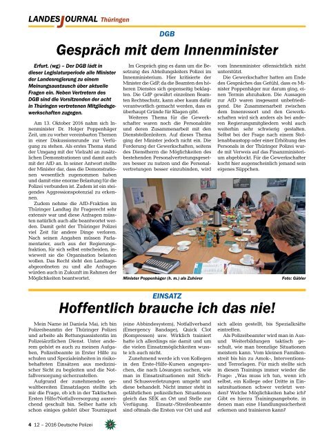 DP Landesjournal Thueringen Ausgabe Dezember 2012