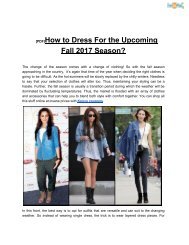   [PDF]How to Dress For the Upcoming Fall 2017 Season?