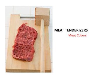Commercial Meat Tenderizers | ProProcessor