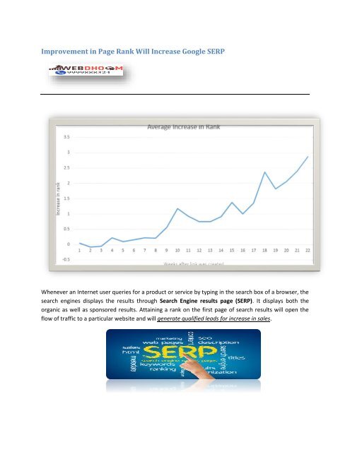 Important difference between SERP and PageRank