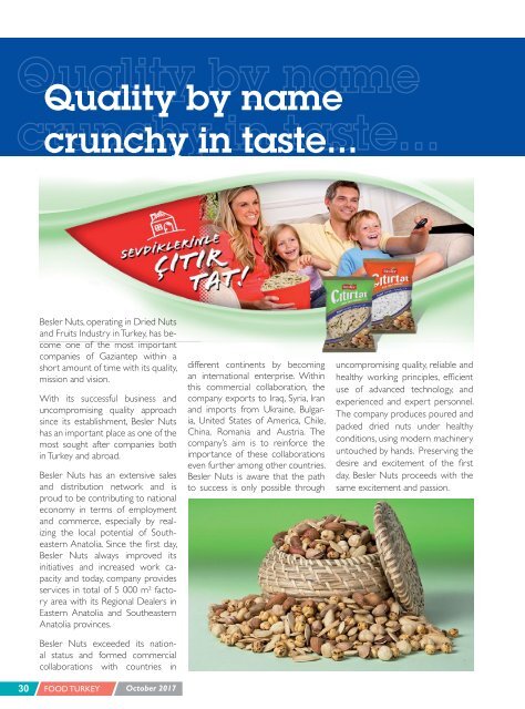Food Turkey Magazine October 2017
