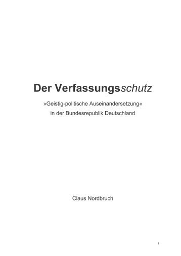 Verfassung und Schutz - nordbruch.org