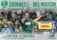 Grünweiss - das Spieltagsmagazin des SC DHfK Leipzig - Doppelheft 5. und 8. Oktober