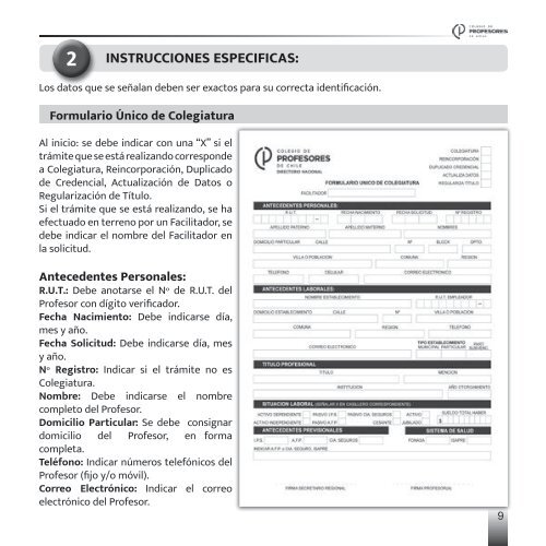 Instructivo y Procedimientos Departamento de Colegiatura