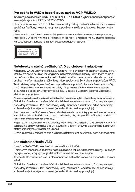 Sony VPCEB3D4E - VPCEB3D4E Documents de garantie Tch&egrave;que