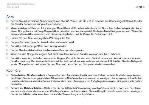 Sony VPCEB3D4E - VPCEB3D4E Mode d'emploi Allemand