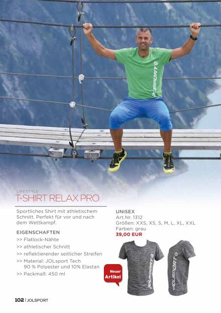 JOLsport Produktkatalog Nr. 8