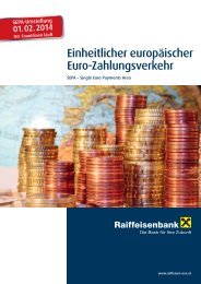 Folder - Einheitlicher europäischer  Euro ... - Raiffeisen