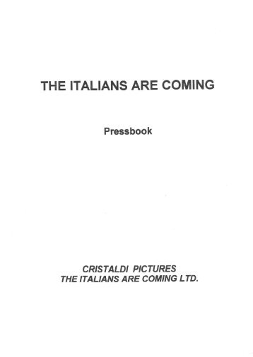 Arrivano (The Italians are coming) - Pressbook engl.