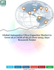 Global Automotive Ultra-Capacitor Market to Grow at a CAGR of 18.3% Over 2024, Says Research Nester