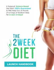 Diet to lose weight in 2 weeks