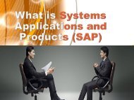 What is Systems Applications and Products