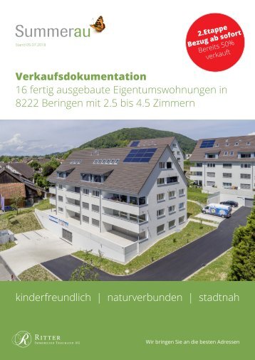 Verkaufsdokumentation  Summerau Haus C, 8222 Beringen (SH)