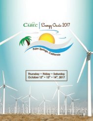 CABEC 2017 Energy Oasis Conference October 12-14 Program