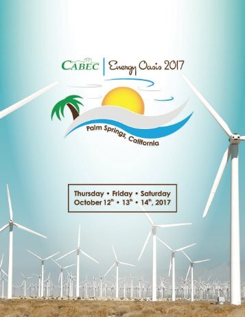 CABEC 2017 Energy Oasis Conference October 12-14 Program