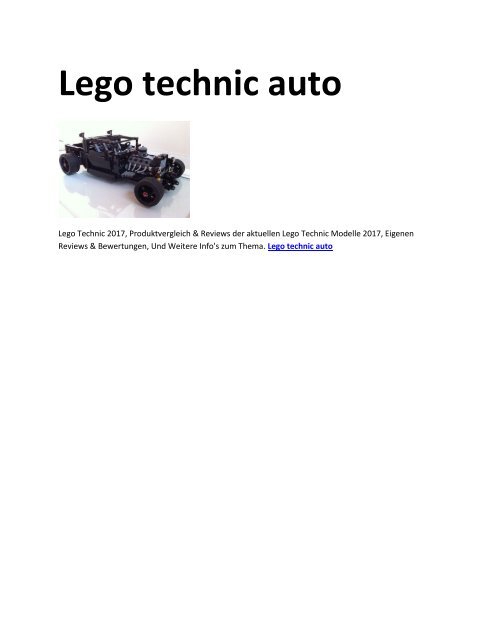 7 Lego Technic