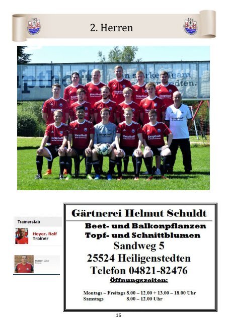 2017_10_07 Ausgabe 6 Juliankadammreport 11. Spieltag TSV Weddelbrook
