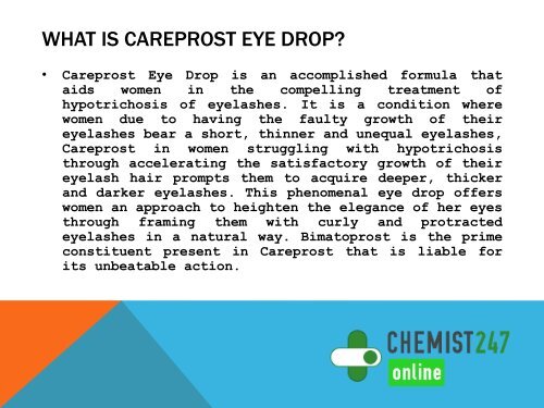 With Careprost Eye Drops Get Dark And Long Eyelashes