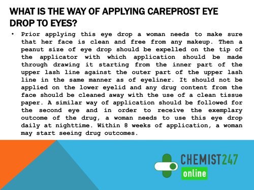 With Careprost Eye Drops Get Dark And Long Eyelashes