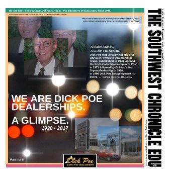 The Southwest Chronicle Edu & Dick Poe Dealerships 2017