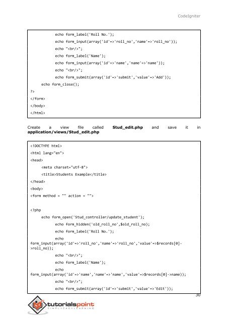 codeigniter_tutorial