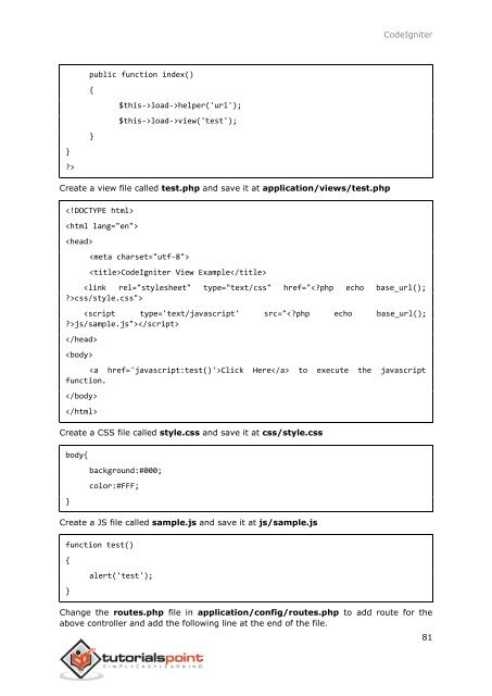 codeigniter_tutorial