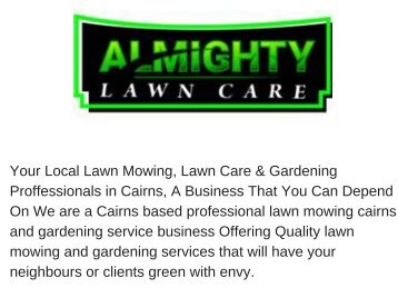 Gardening Services Cairns