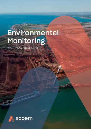 Acoem Environmental Monitoring Solution Snapshot brochure