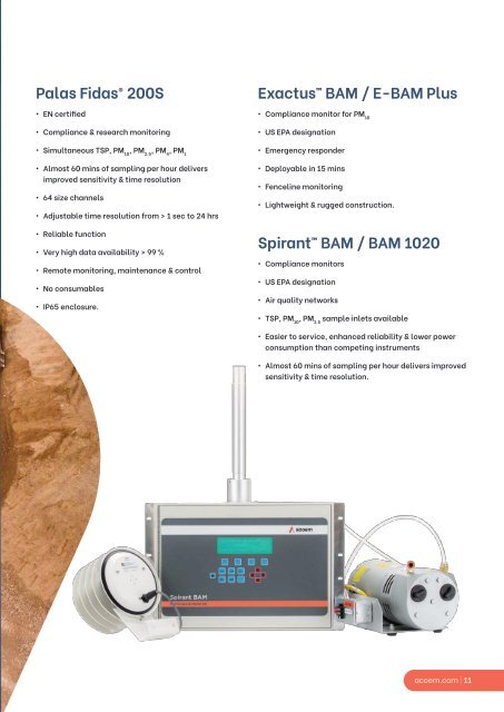 Acoem Environmental Monitoring Solution Snapshot brochure