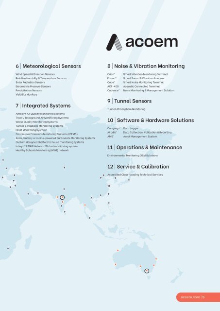 Acoem Environmental Monitoring Solution Snapshot brochure