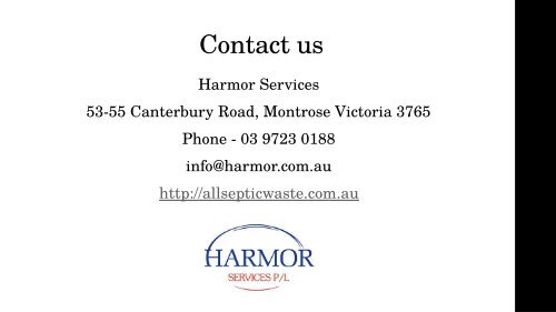 Grease Trap Melbourne - Harmor Services