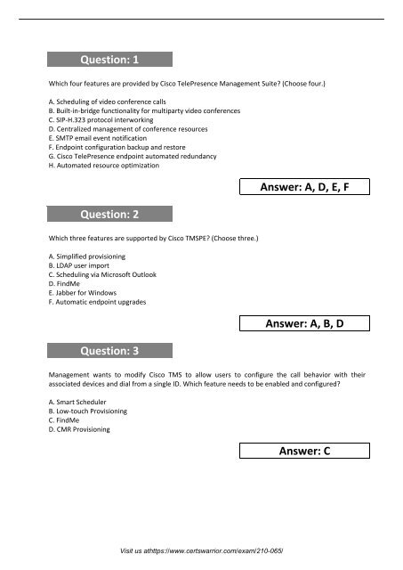 210-065 Passing Guarantee