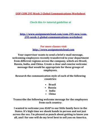 communication worksheet week2 marcos ramirez communication worksheet week2 marcos ramirez