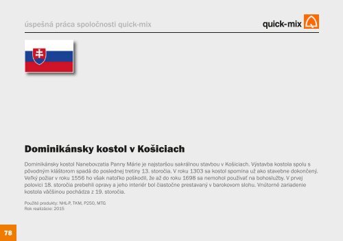 Referenčné stavby Česká republika a Slovensko