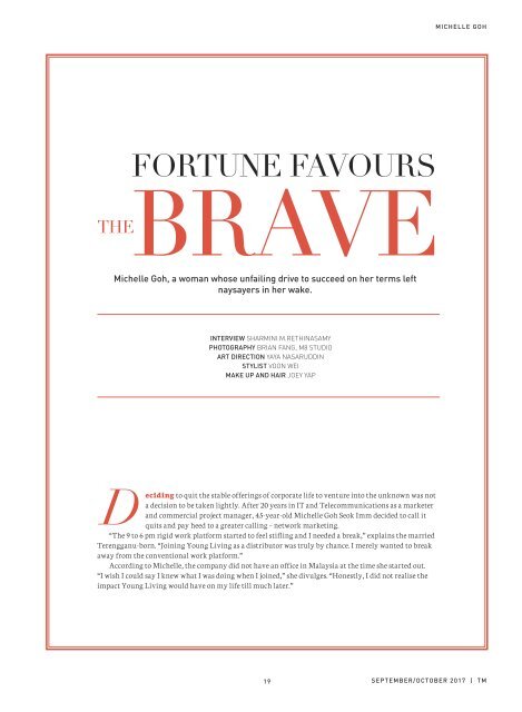 Tropicana Magazine Sep-Oct 2017: Fortune Favours The Brave 