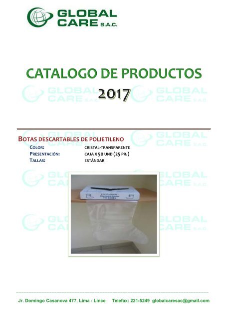 Catalogo Global Care 2017