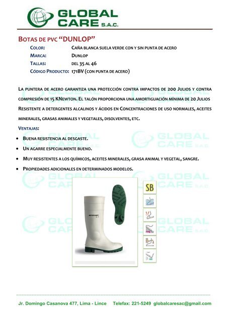 Catalogo Global Care 2017