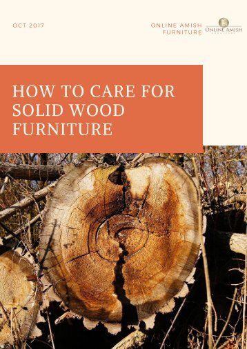 HOW TO CARE FOR SOLID WOOD FURNITURE