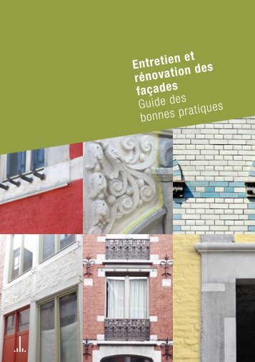 Guide pratique d'entretien et de rénovation des facades