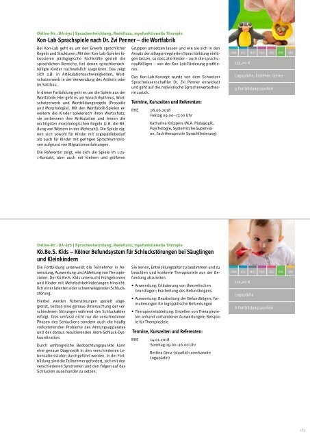 Döpfer Akademie Fortbildungskatalog 2018