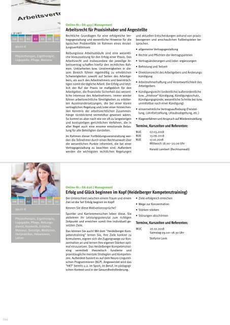 Döpfer Akademie Fortbildungskatalog 2018