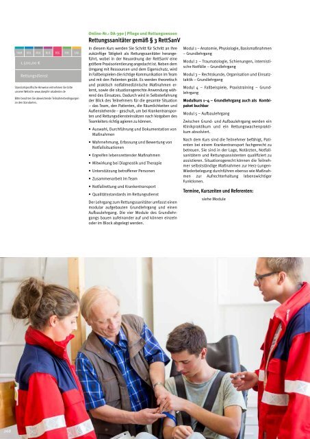 Döpfer Akademie Fortbildungskatalog 2018