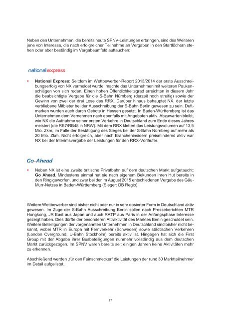 Wettbewerber Report 2015/16